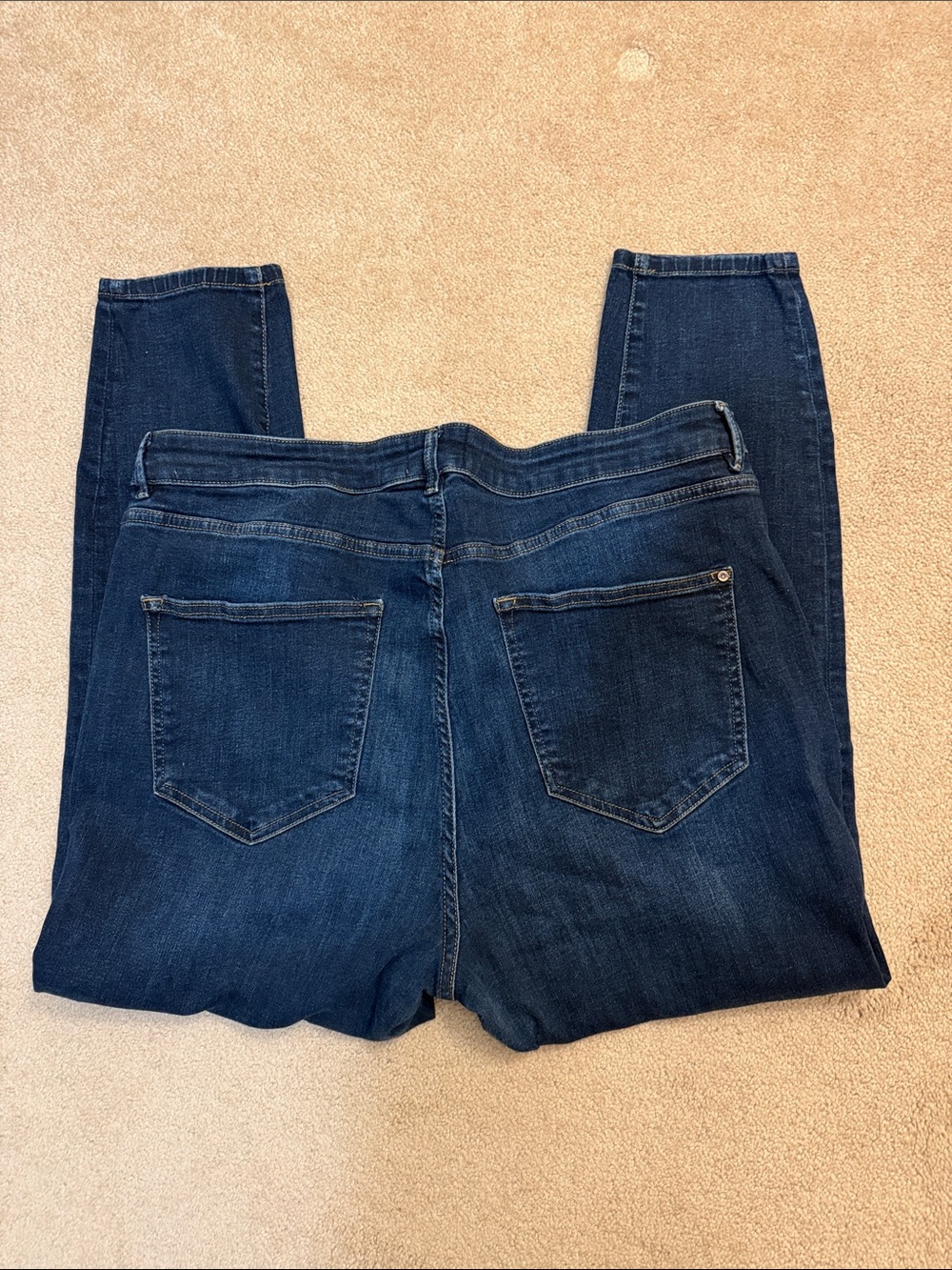 Women's Dark Indigo Stretch Skinny Jeans